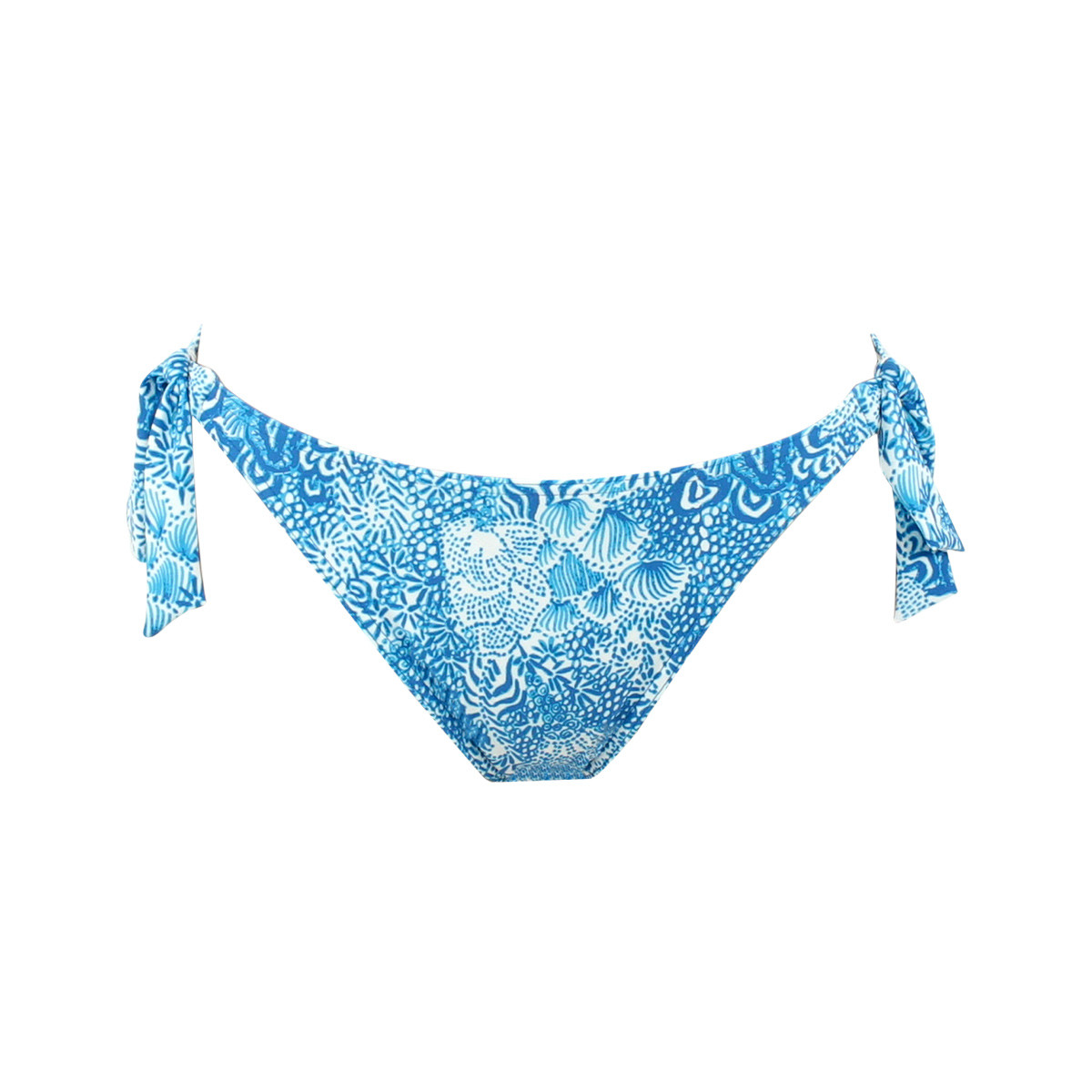 Bas de maillot coupe brésilienne LISCIA bleu turquoise, JANINE ROBIN