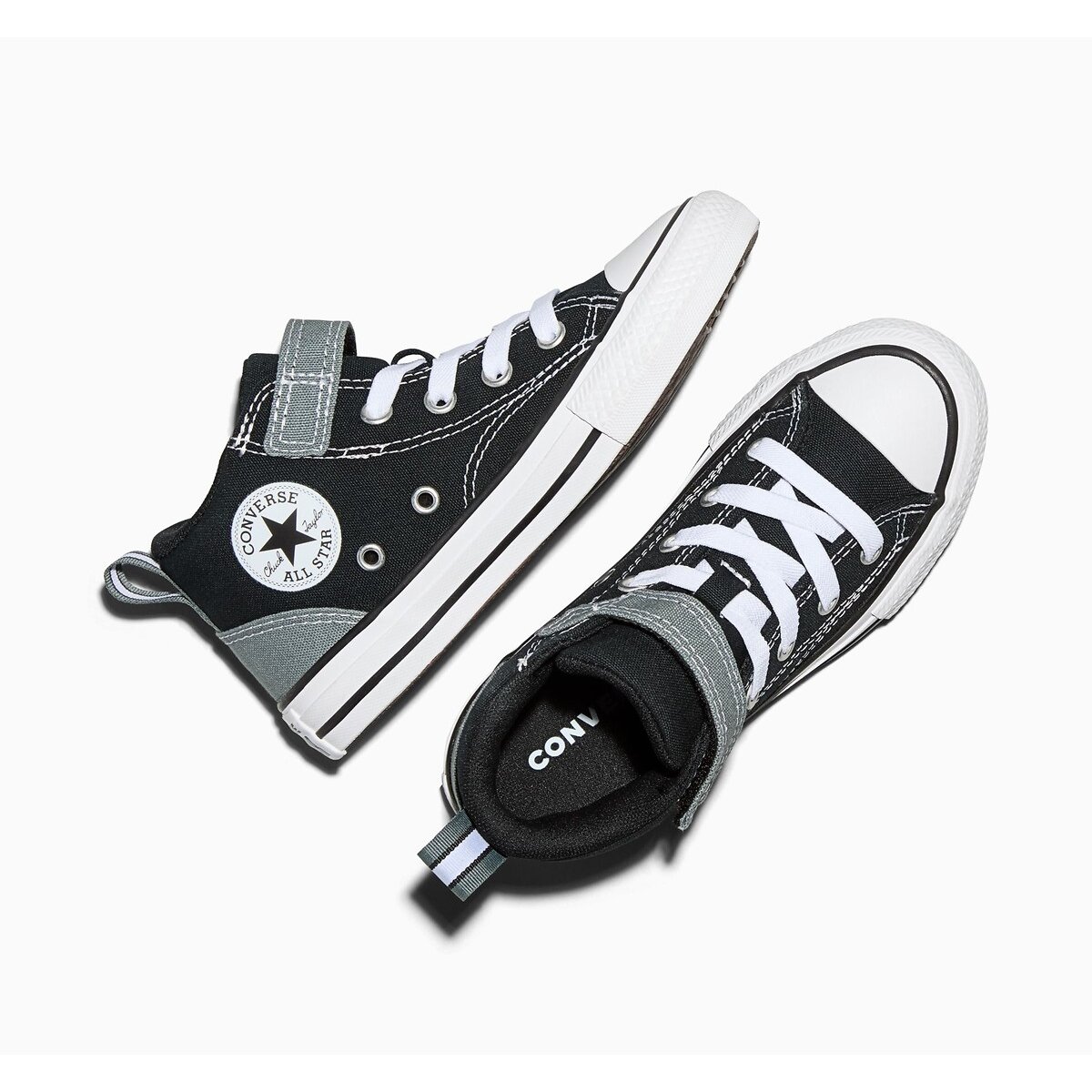 Kids Malden Street Colour Block Trainers black/grey, CONVERSE