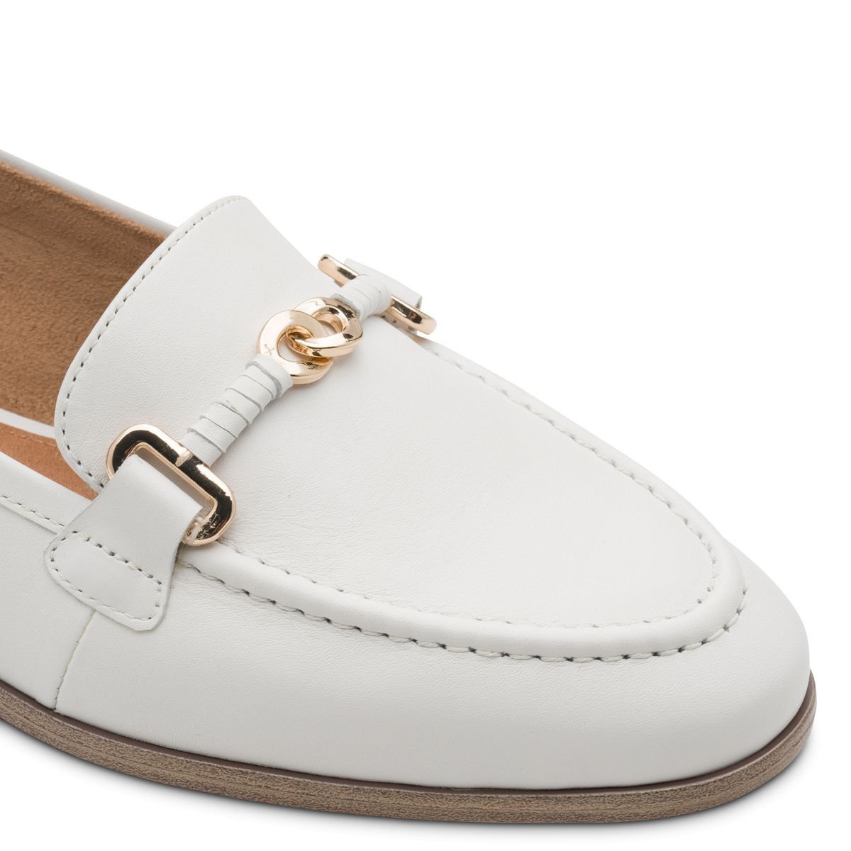 Slipper en cuir blanc cuir, TAMARIS