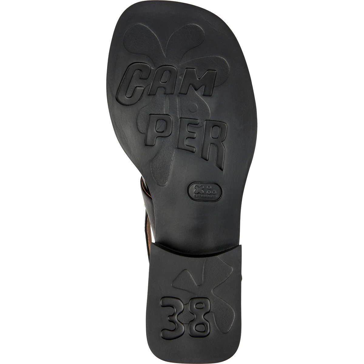 Sandales en cuir ultrasouple Dana noir, CAMPER
