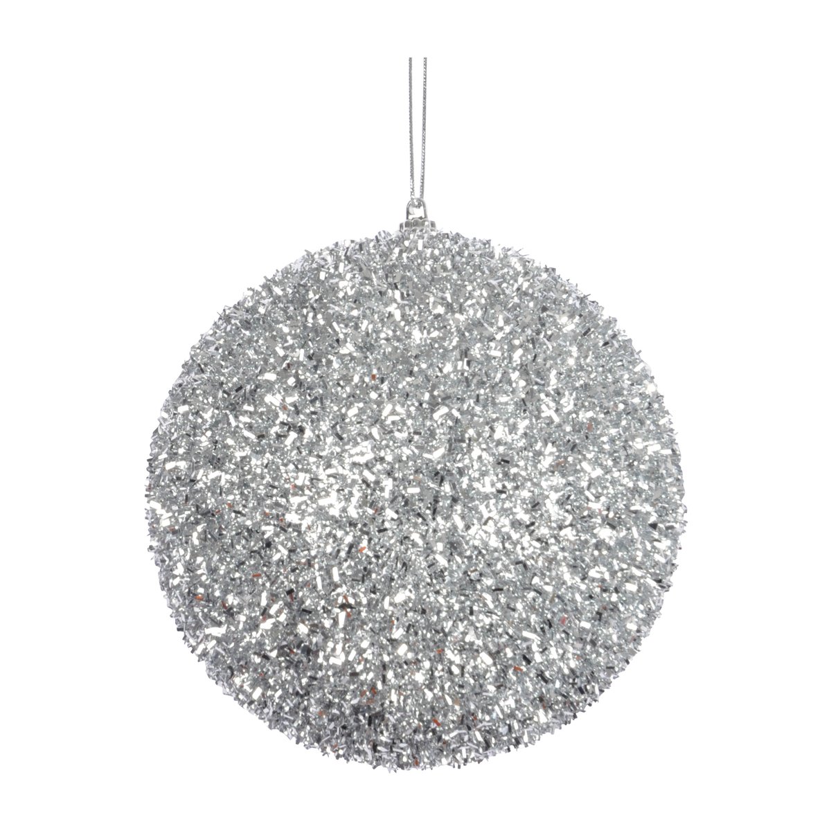 1 boule polyfoam decore paillette argent argent, EDEN