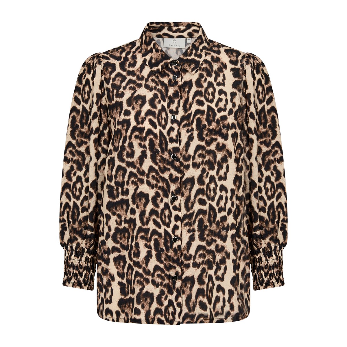 Long sleeved shirt imprimé natural leopard, KAFFE