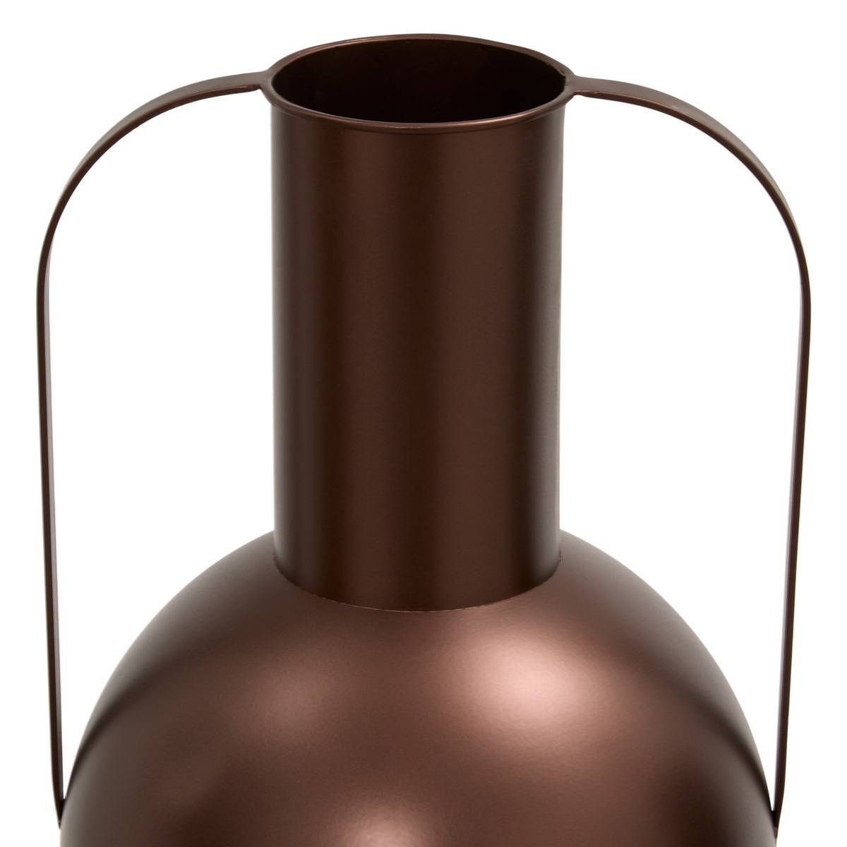 Vase en acier BARREL chocolat, ATMOSPHERA