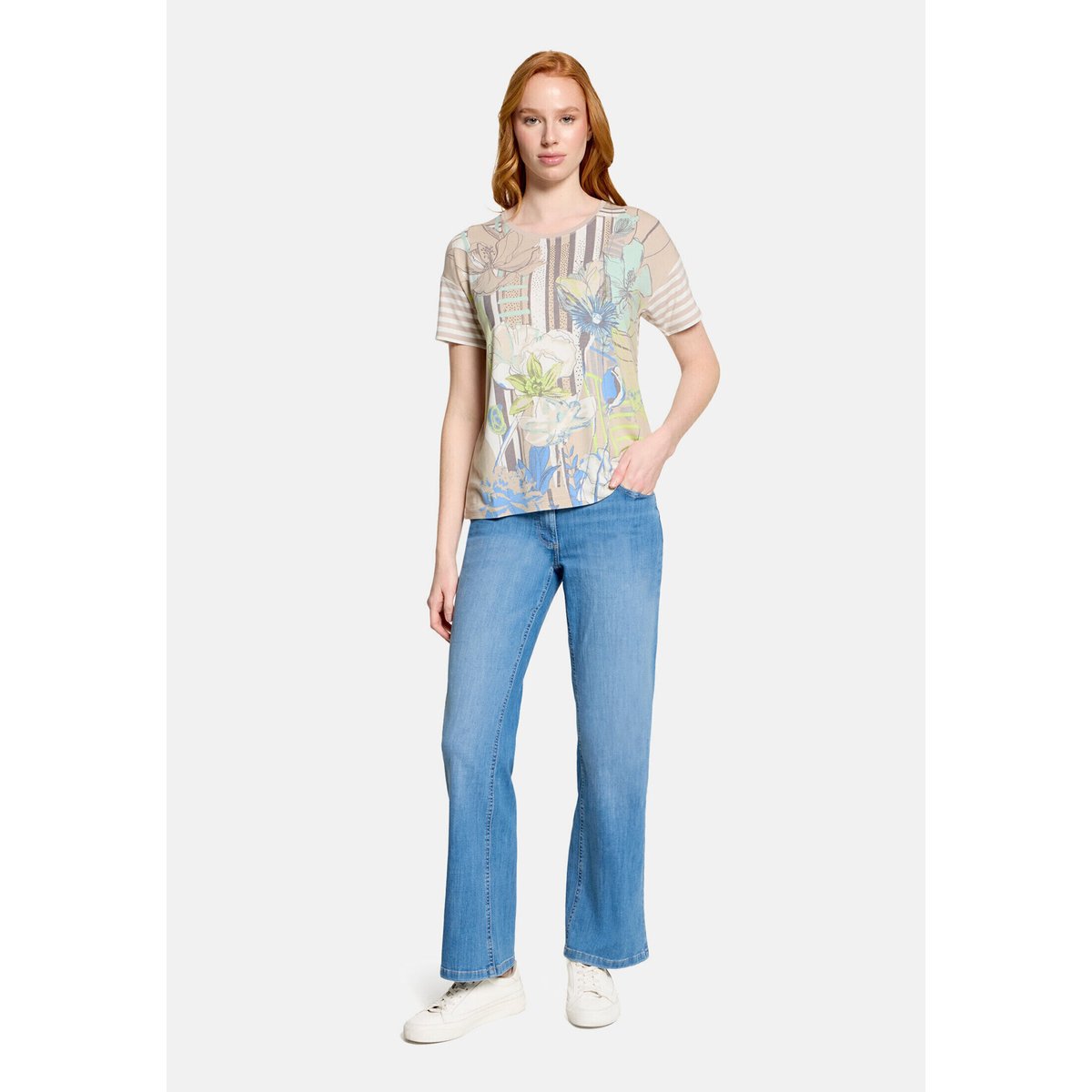 Haut casual à rayures horizontales beige/cream, BETTY BARCLAY