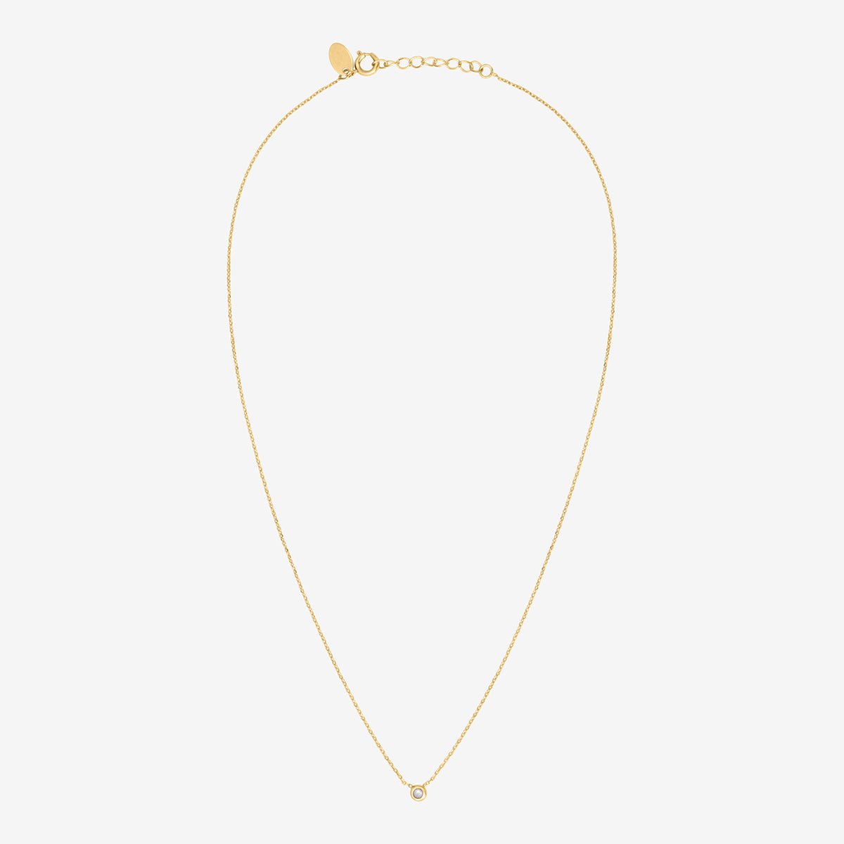 Collier doré nacre blanche - tiny blanc, CAROLINE NAJMAN