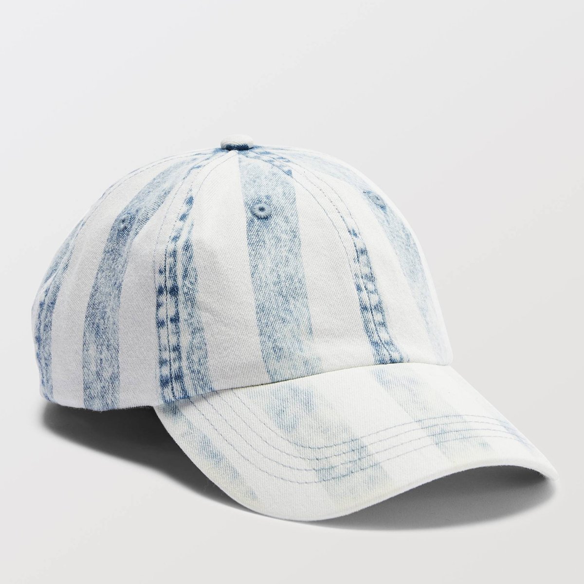 Casquette denim rayée forever blue, MONOPRIX