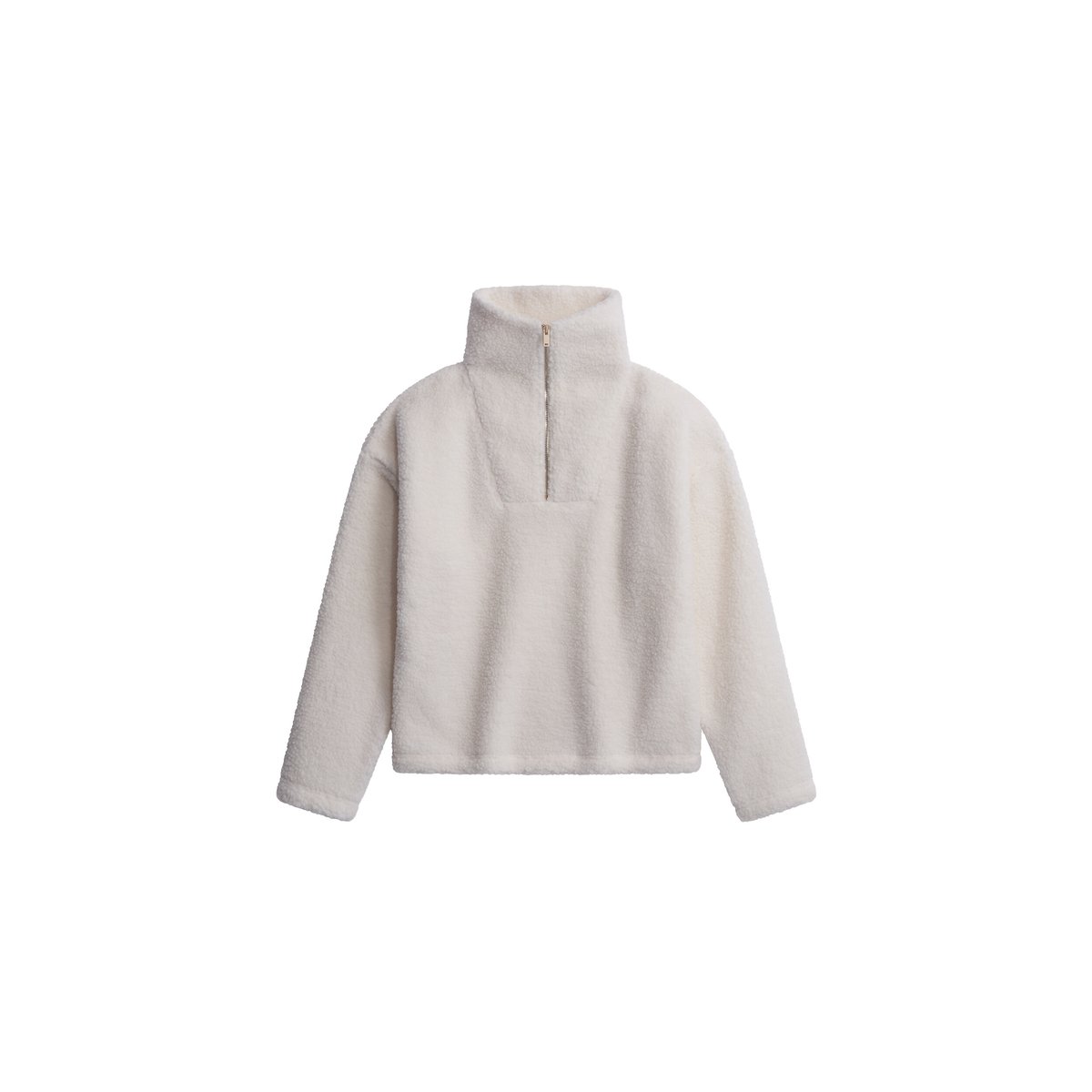 Sweat droit col camionneur TLEANDRO ecru, CAROLL