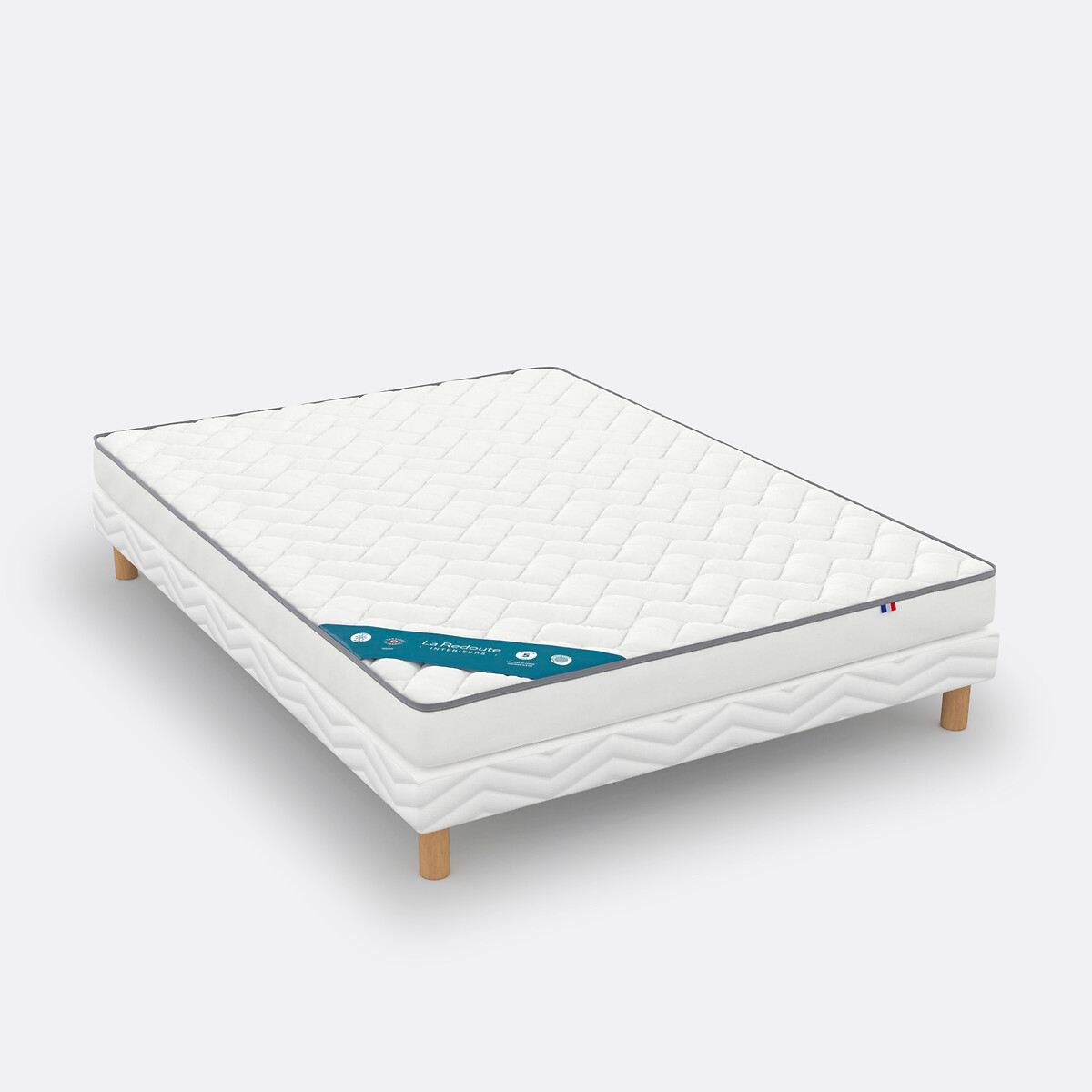 Matelas mousse, soutien mi-ferme, accueil moelleux blanc écru, LA REDOUTE INTERIEURS