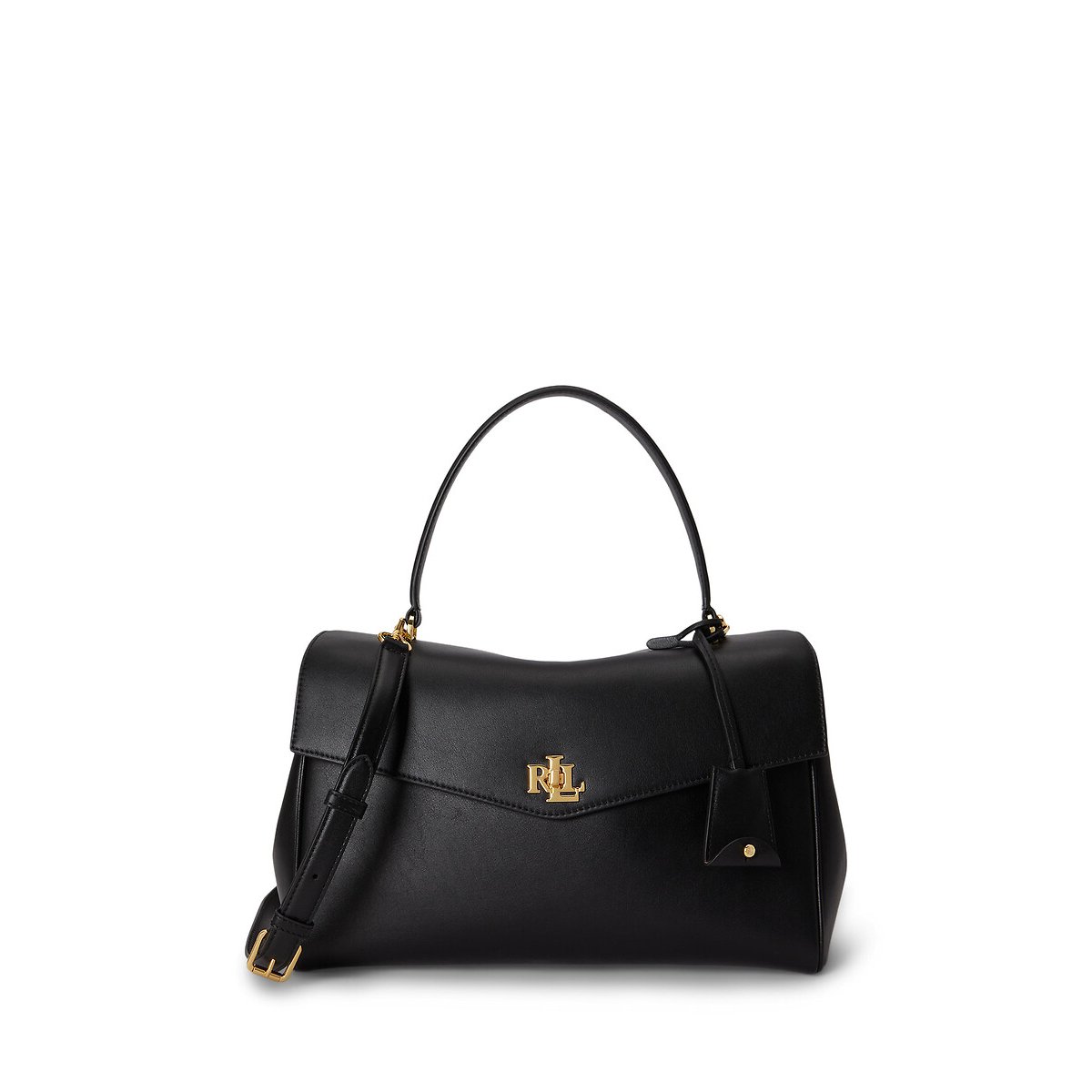 Sac à main en cuir, FARRAH MEDIUM noir, LAUREN RALPH LAUREN