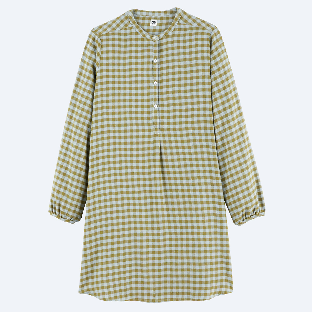 Chemise de nuit en flanelle à carreaux carreaux bleu/vert, LA REDOUTE COLLECTIONS