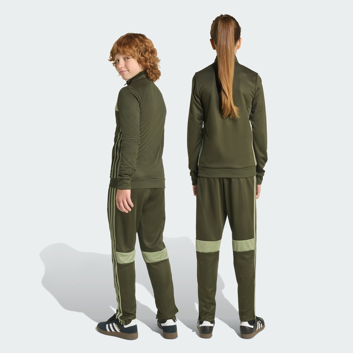 Survêtement Tiro 25 Essentials Enfants Survêtement Tiro 25 Essentials Enfants night cargo / tent green / impact orange, adidas Performance