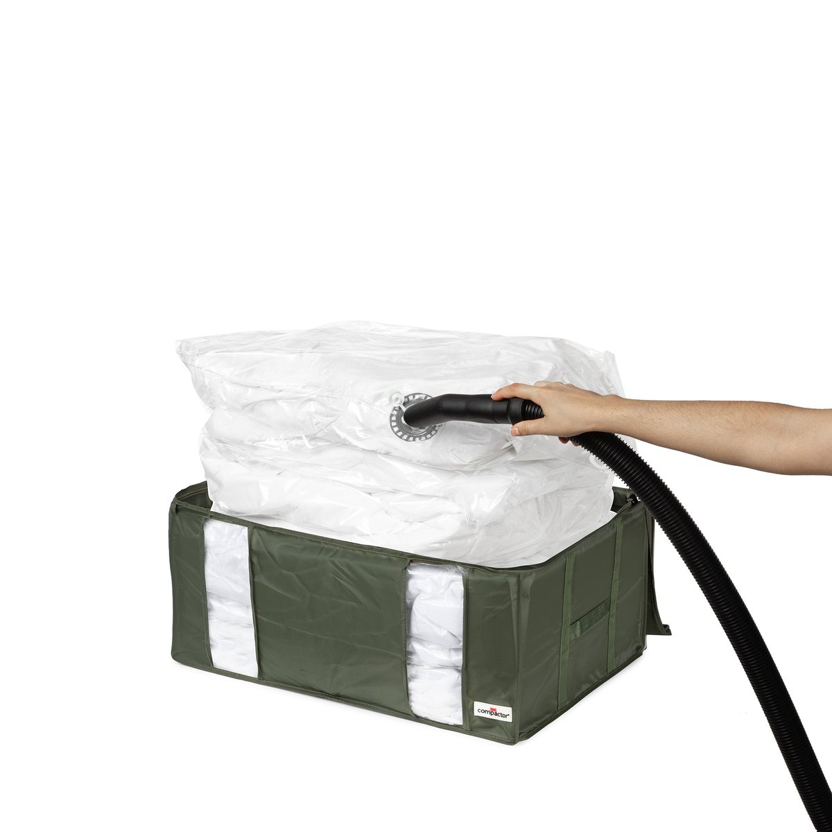 COMPACTOR - Housse de rangement sous vide ECOLOGIK - 65 x 45 x H.27 cm - Vert vert empire, COMPACTOR