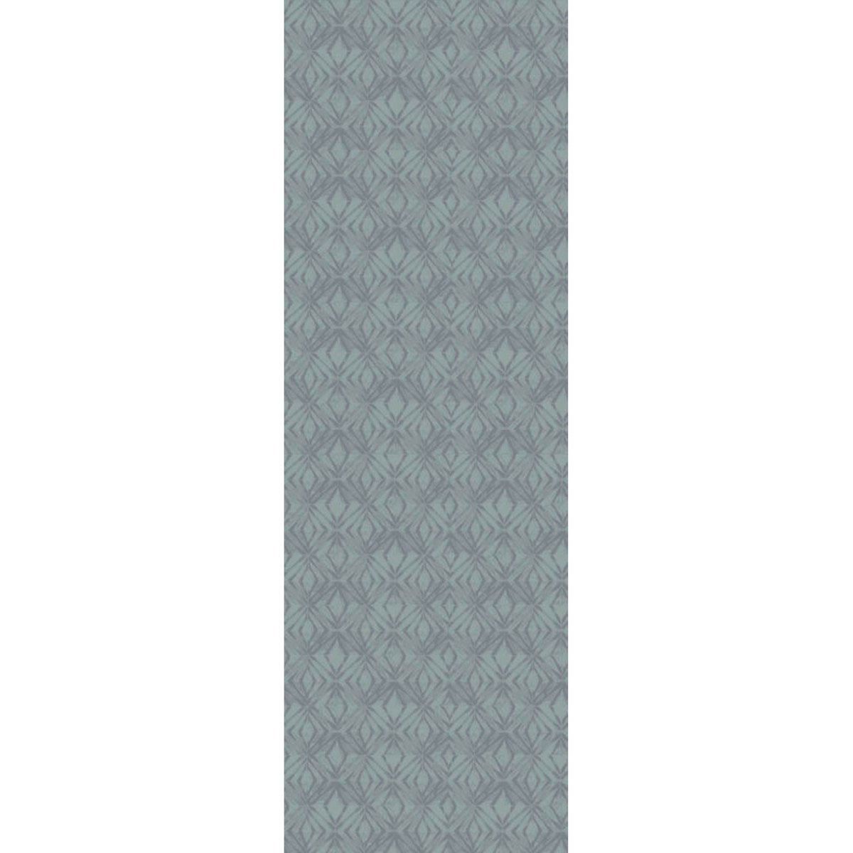 Chemin de table pur coton MILLE IKATS zinc, GARNIER THIEBAUT