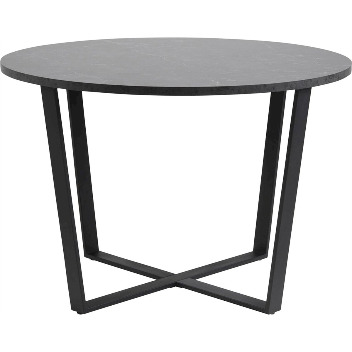 Table ronde ADHAFERA effet marbre noir effet marbre, RECOLLECTION