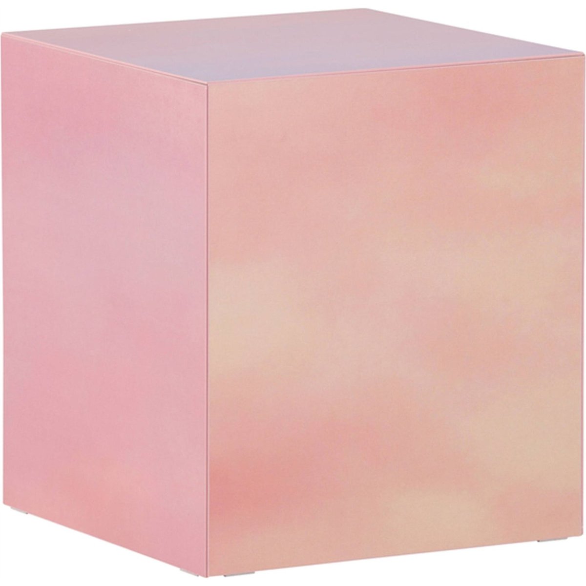 Table basse carrée en bois DISPECT rose, RECOLLECTION