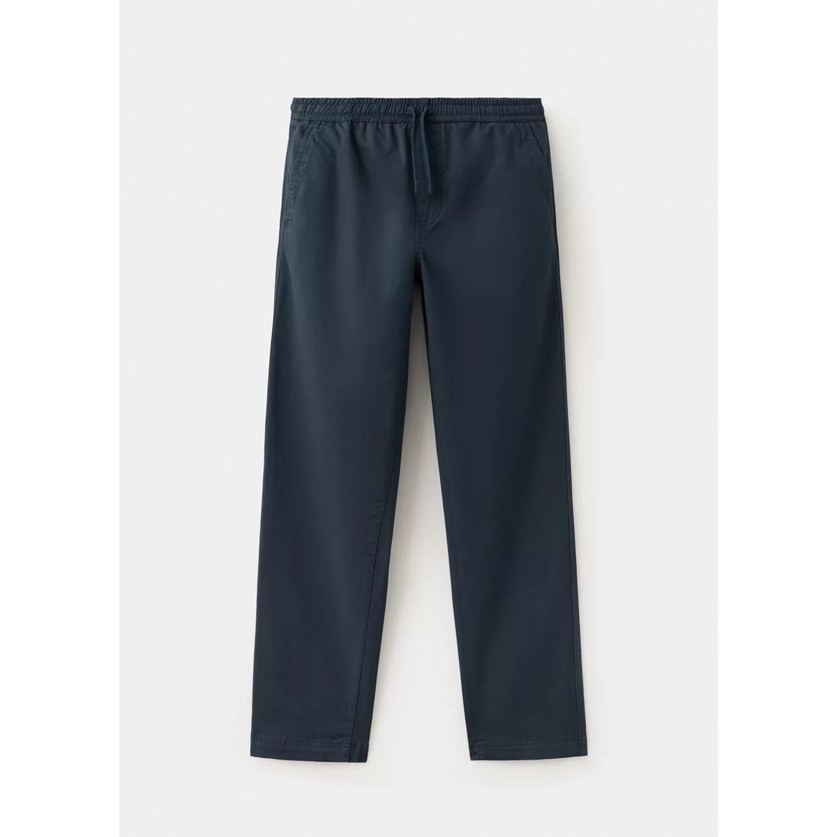 Pantalon droit cordon bleu marine, MANGO TEEN