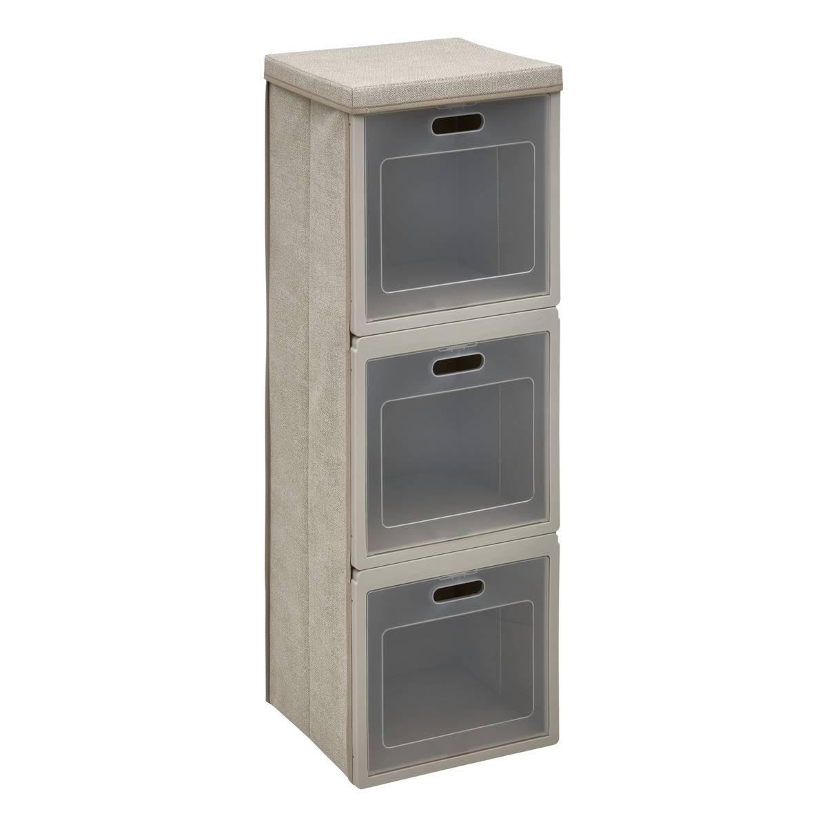 Rangement rectangulaire pliable CUBE'N DOOR beige, 5FIVE SIMPLY SMART