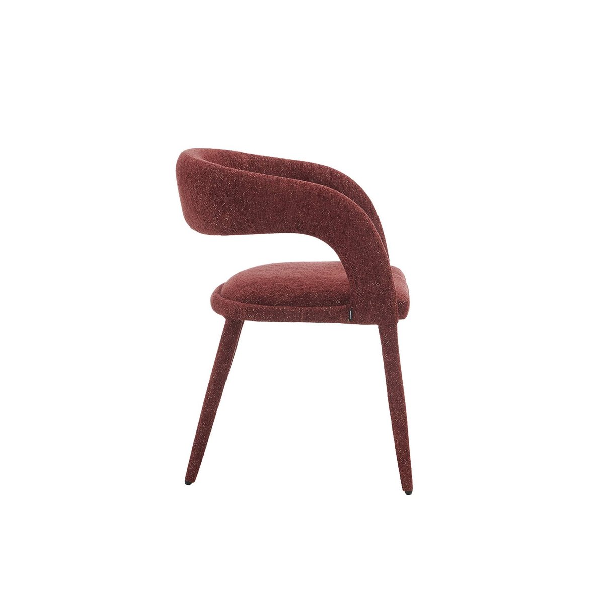 Fauteuil contemporain tissu (lot de 2) ALESSIA bordeaux, SWEEEK