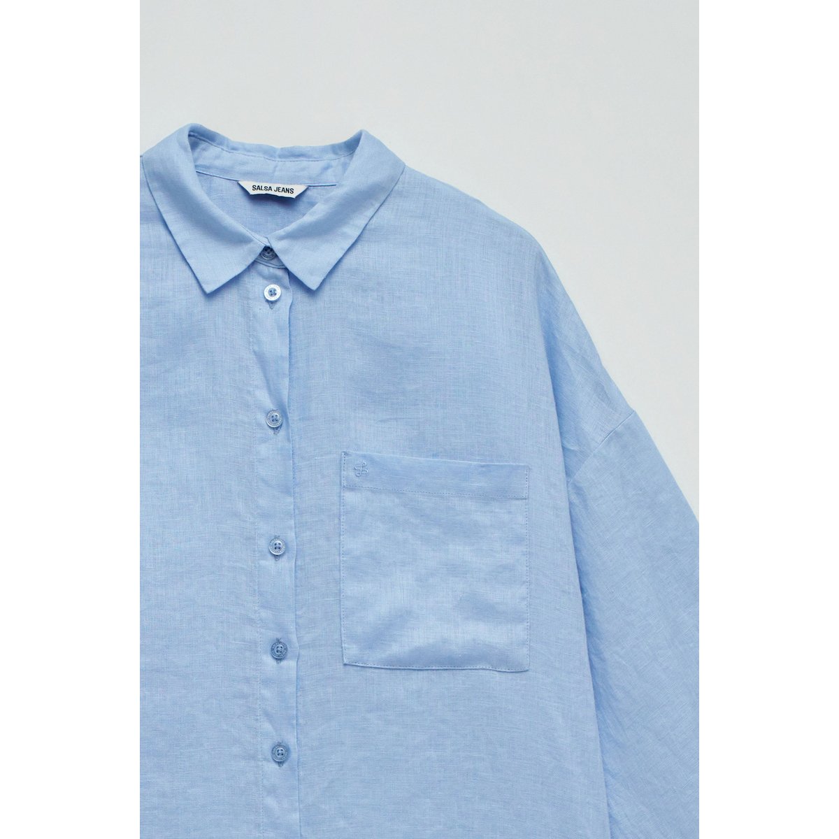 CHEMISE EN LIN rose, SALSA JEANS