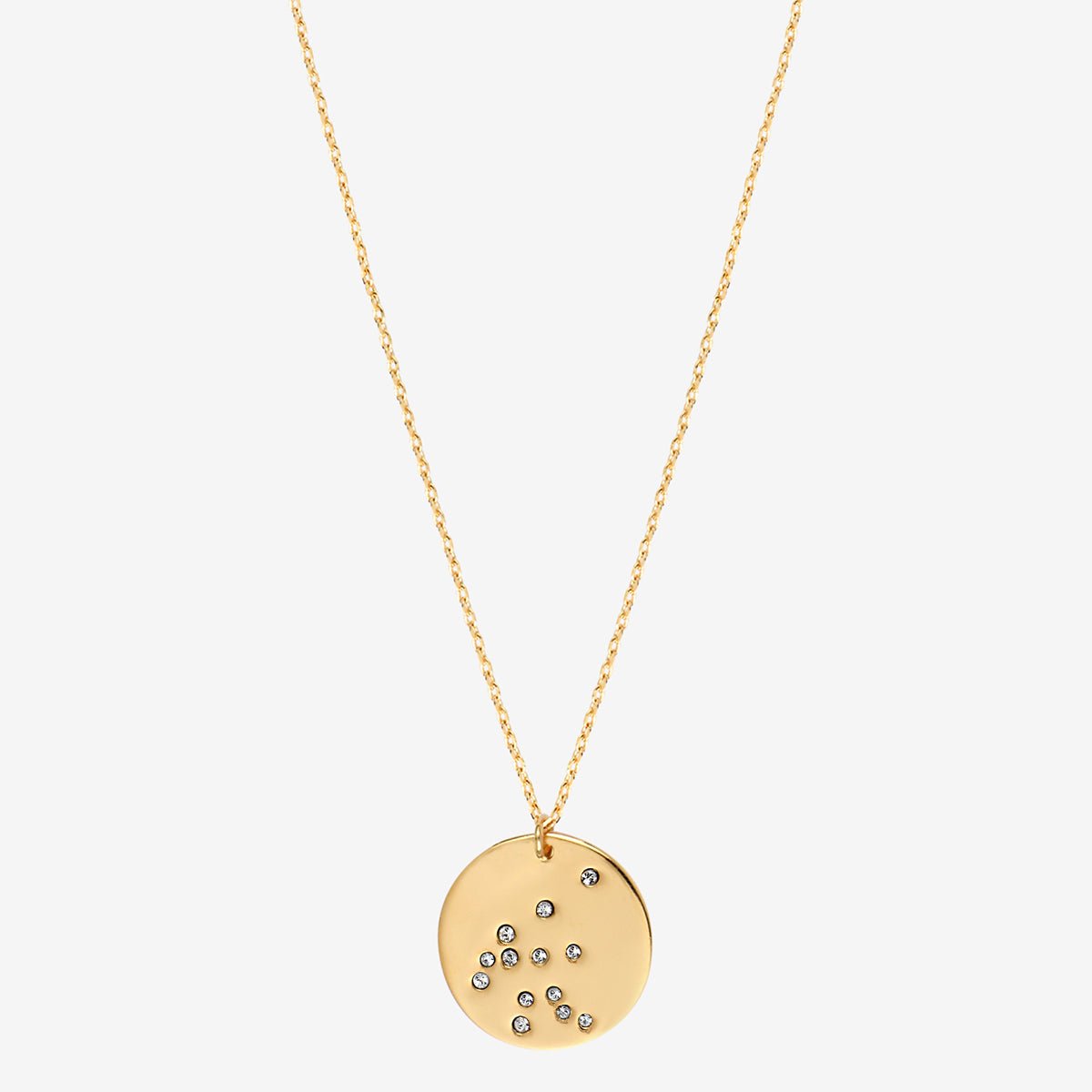 Collier doré verseau - galaxie - Verseau cristal blanc, CAROLINE NAJMAN