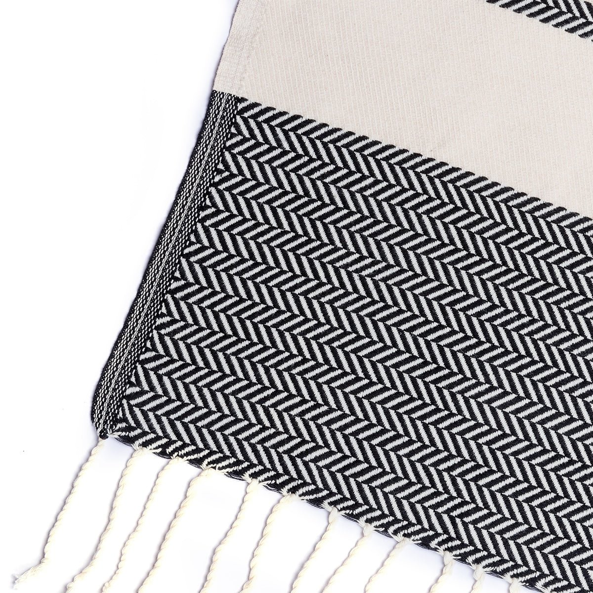 Plaid coton LIV noir, FEBRONIE
