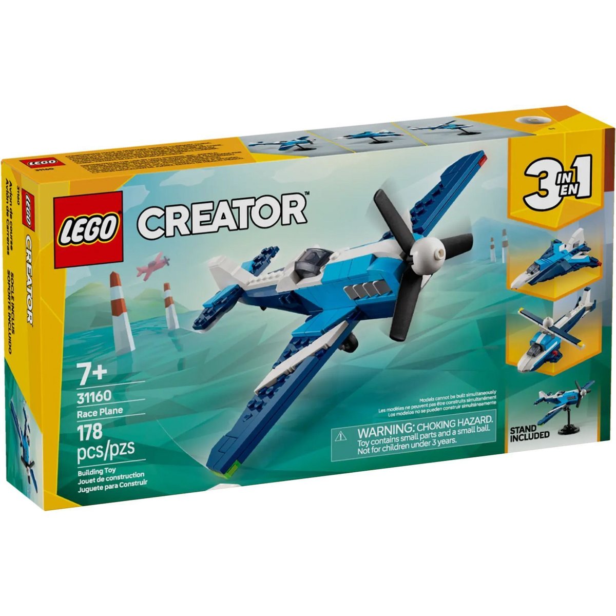 LEGO Creator - Aéronef : l'avion de course - 31160 multicolore, LEGO