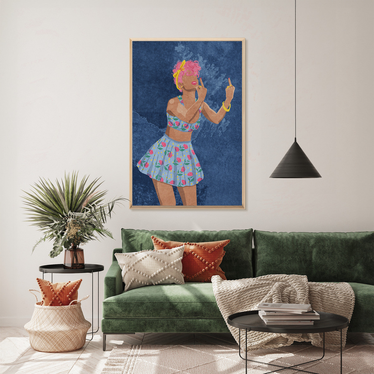 Tableau Mural Encadré Femme Rebelle INSOLITE tableaux encadrés, CEANOTHE