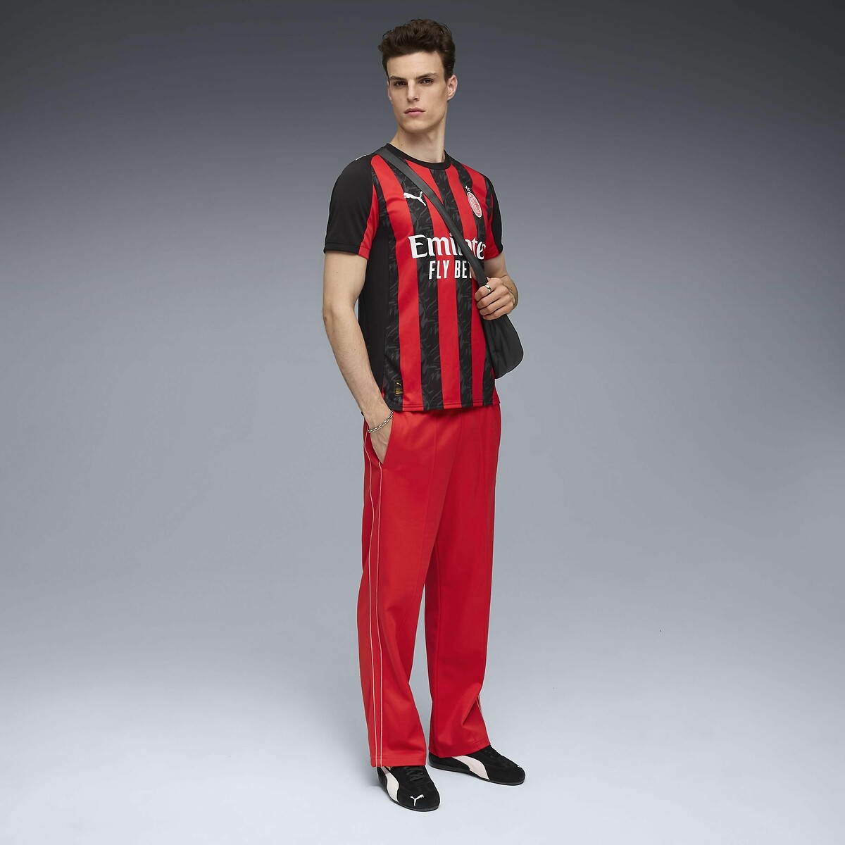 Maillot de foot AC Milan Home Jersey rouge/noir, PUMA