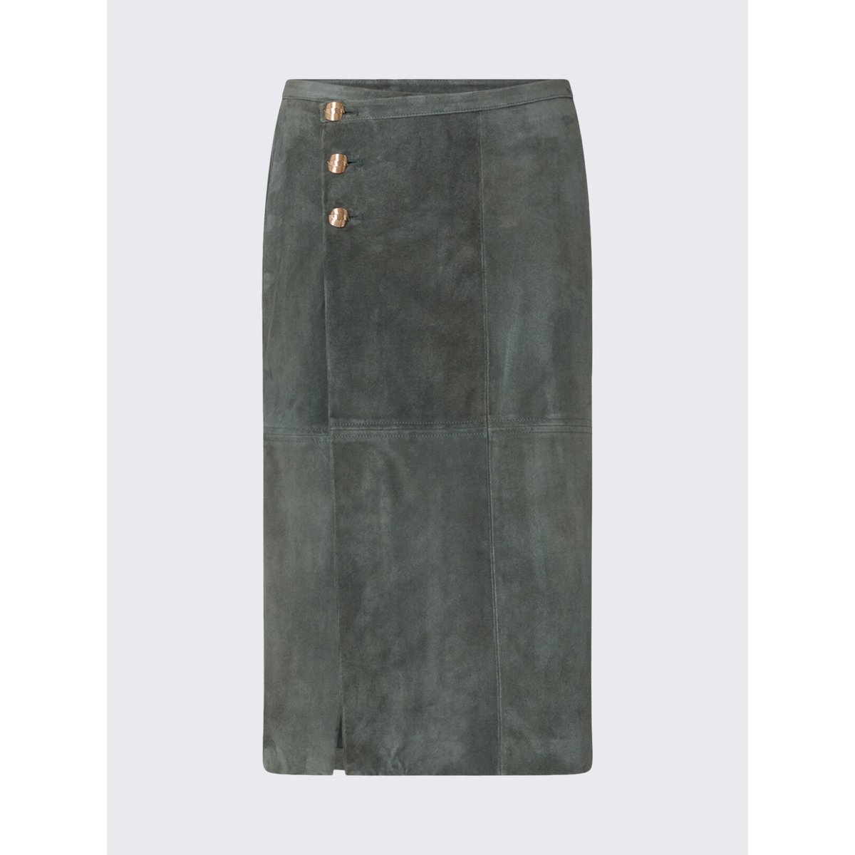 Jupe midi en daim sauge, LIU JO