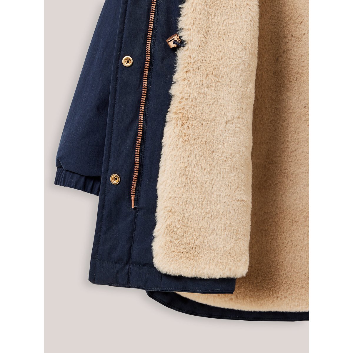 Parka Junior doublée imitation fourrure marine, CYRILLUS