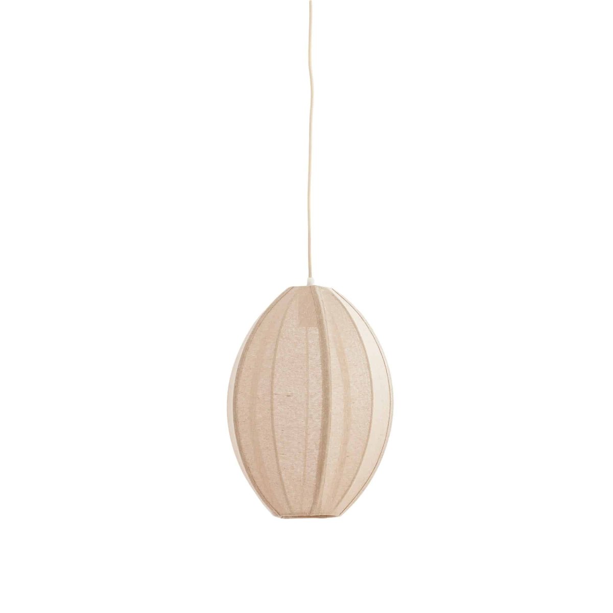 Lampe Suspendue Textiles MILATOS naturel, LIGHT & LIVING 