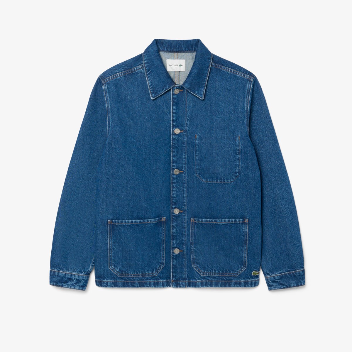 Surchemise denim bleu-mk9, LACOSTE