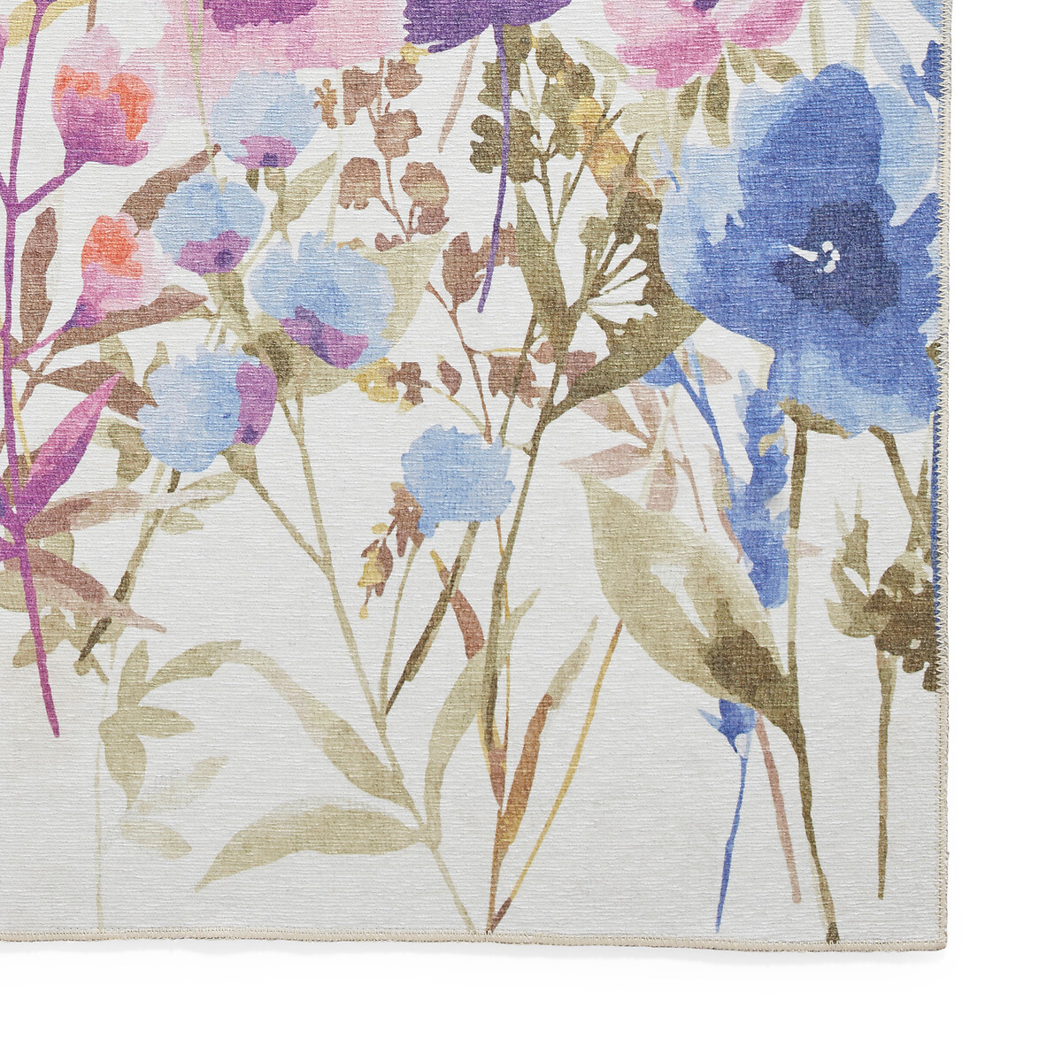 Catherine Lansfield Country Floral Floral Washable Rug purple, CATHERINE LANSFIELD