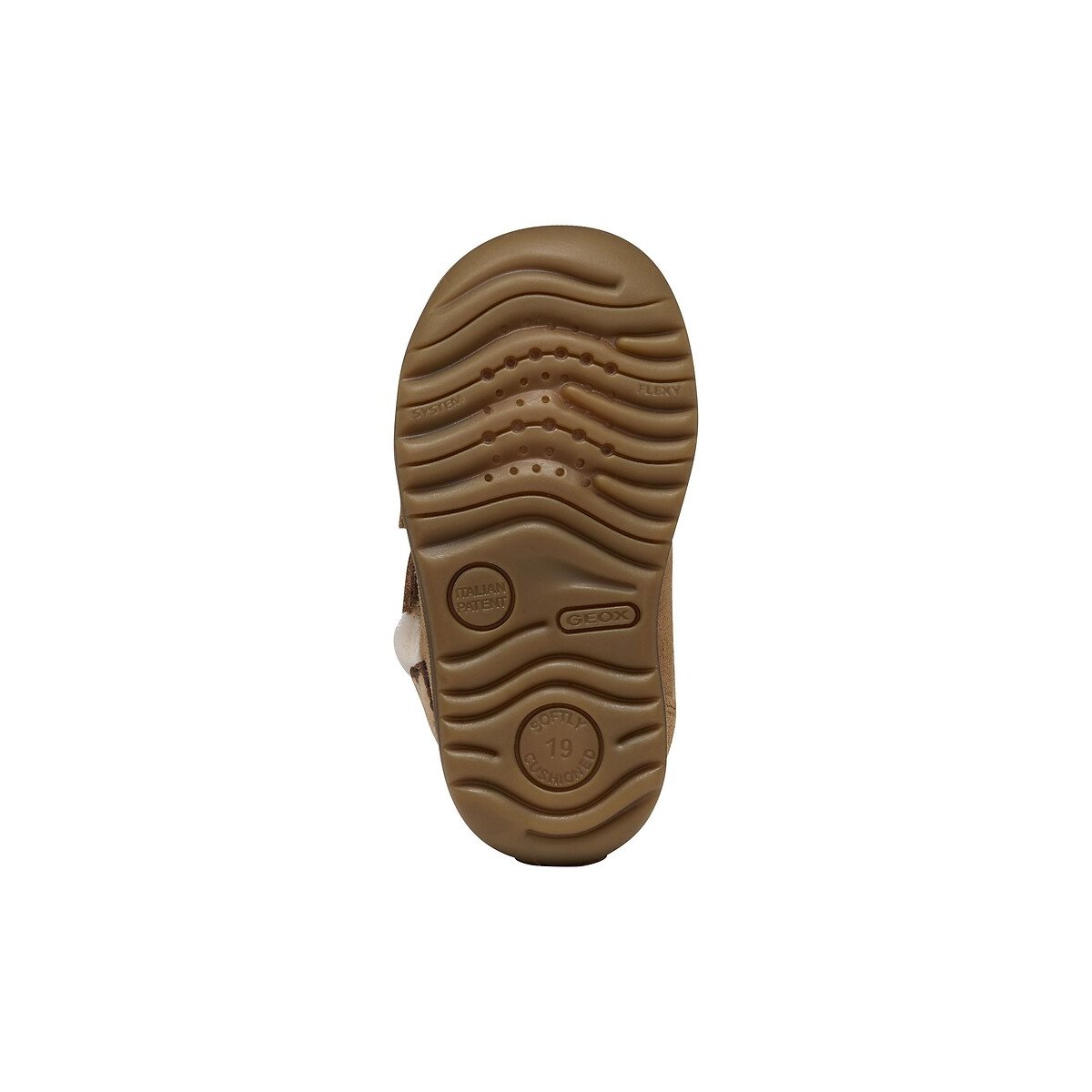Kids Macchia Faux Fur-Lined Suede Trainers cognac, GEOX