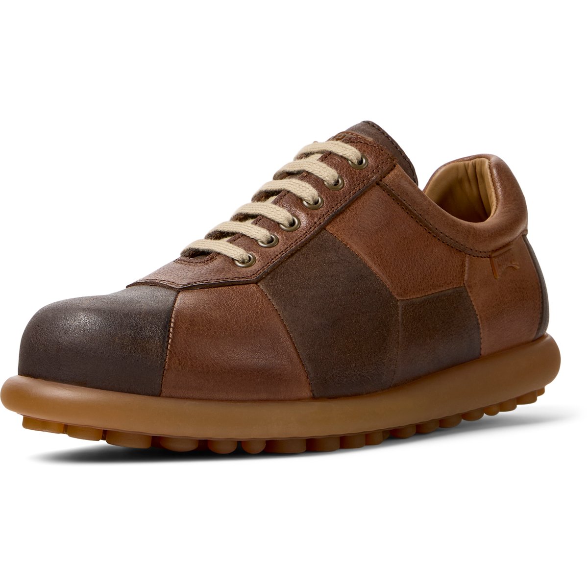 Baskets Pelotas Ariel Hella Twins cuir marron, CAMPER
