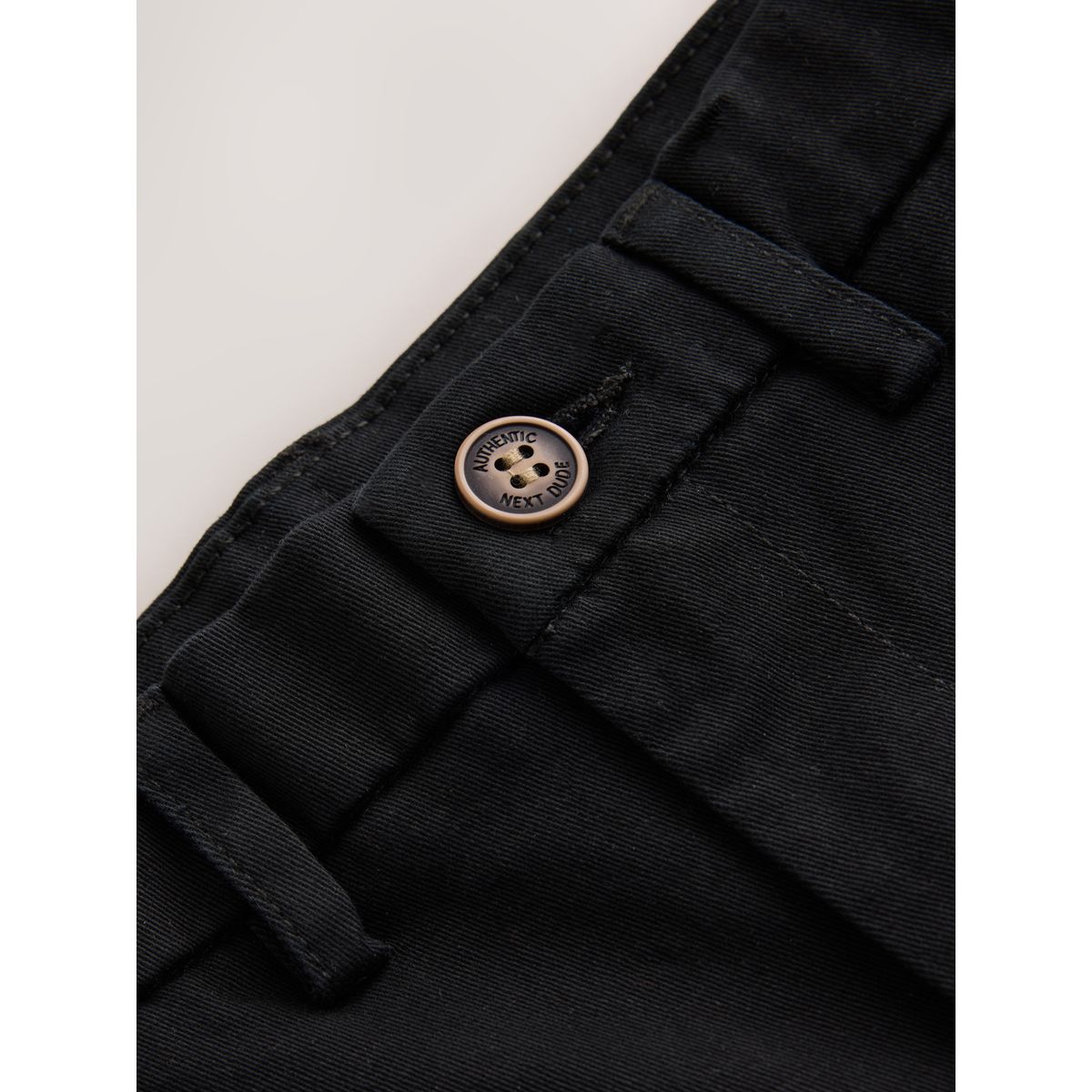 Pantalon chino skinny stretch coupe longue noir, NEXT