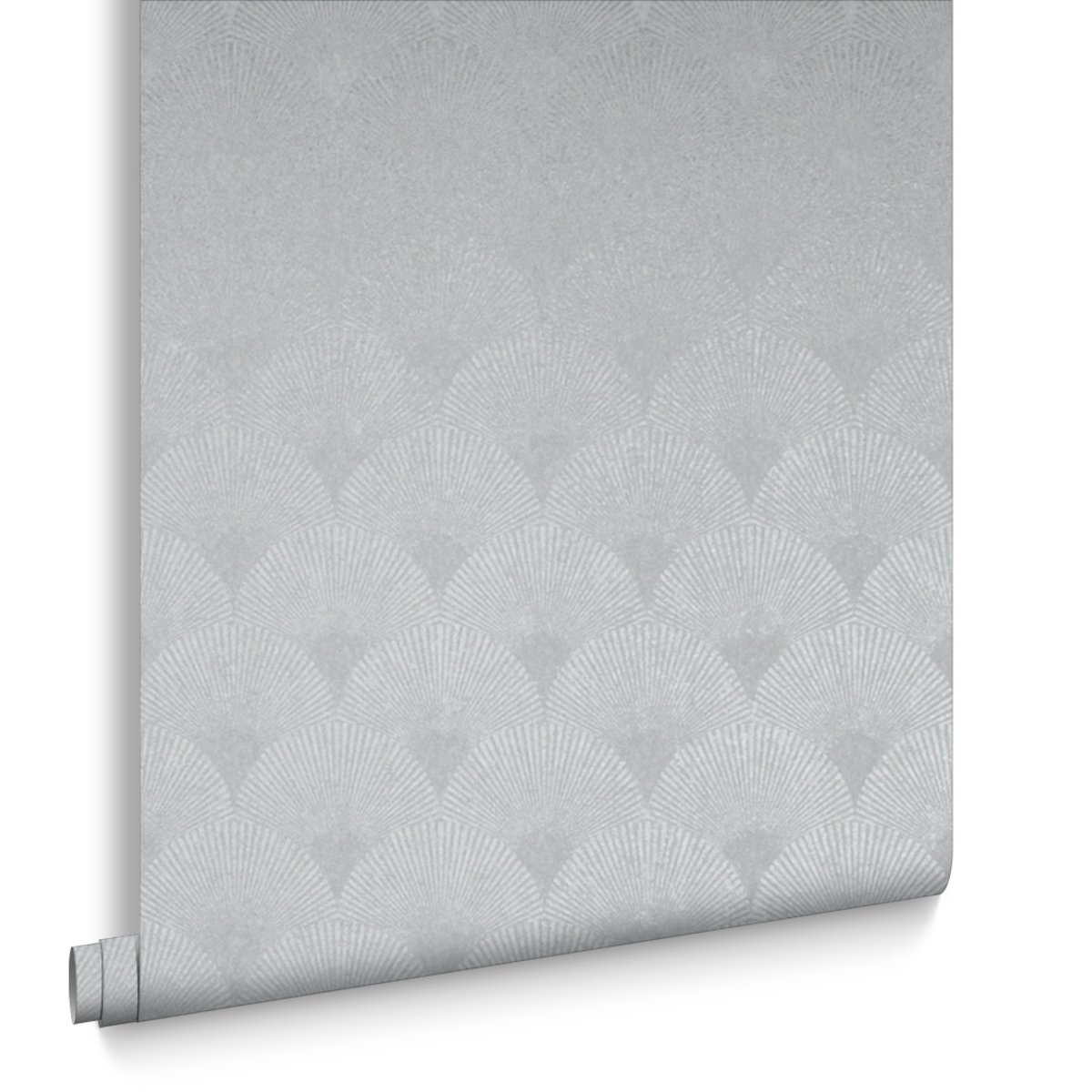 Papier peint Fan Silver gris argenté, GRAHAM ET BROWN