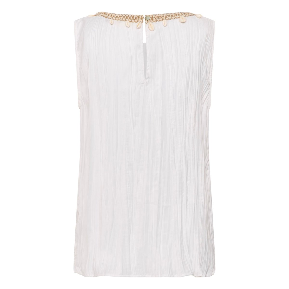 Blouse à manches longues blanc snow white, CREAM