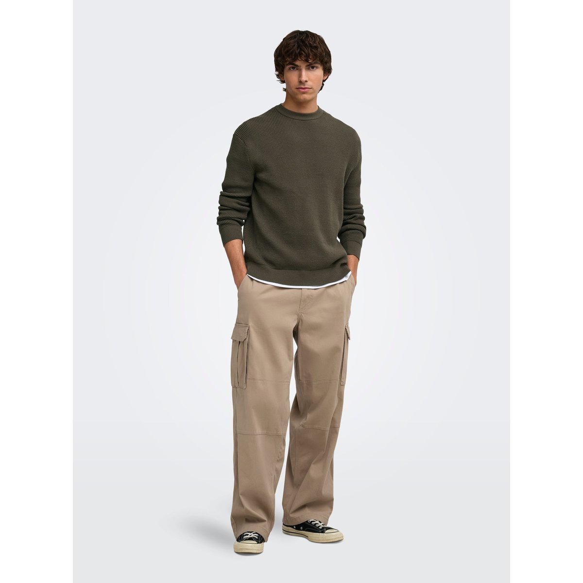 Pantalon Cargo chinchilla 1, ONLY & SONS