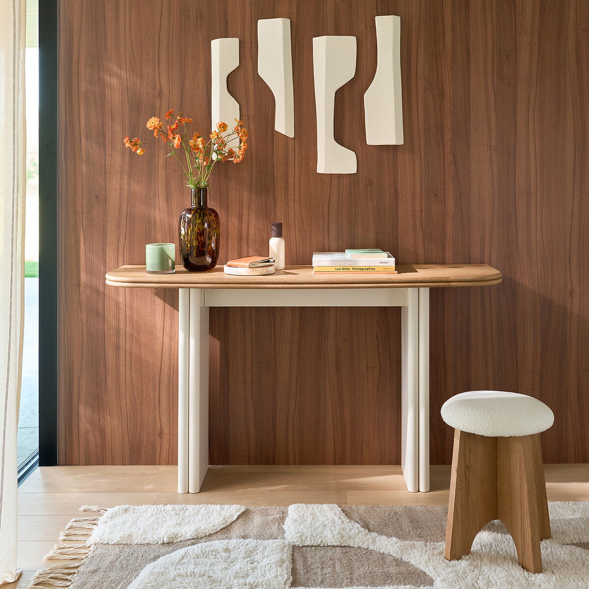 Set of 4 Synka 3D Wall Decorations ecru , LA REDOUTE INTERIEURS