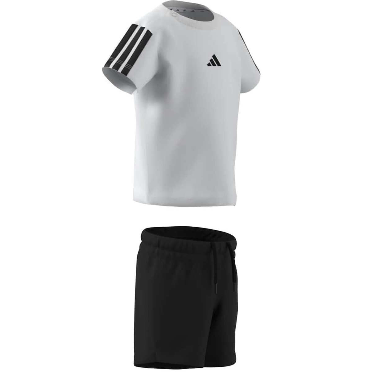 T-Shirt/Shorts Outfit white/black, ADIDAS SPORTSWEAR