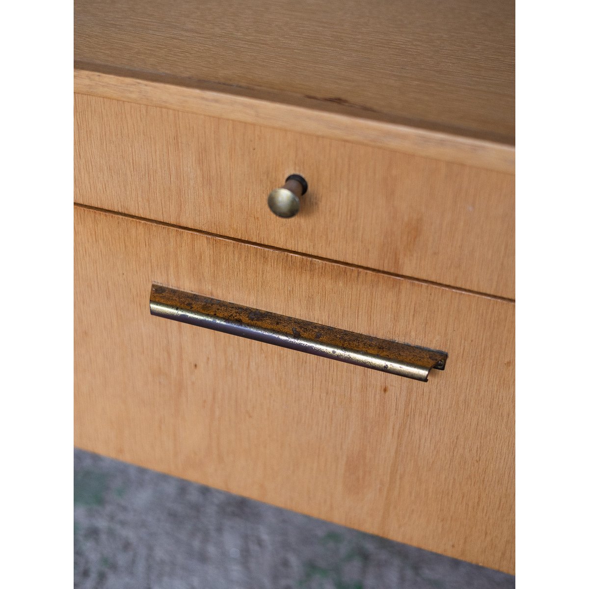 Enfilade rétro en bois Margaret N°778 - Bon état bois clair, DEBONGOUT