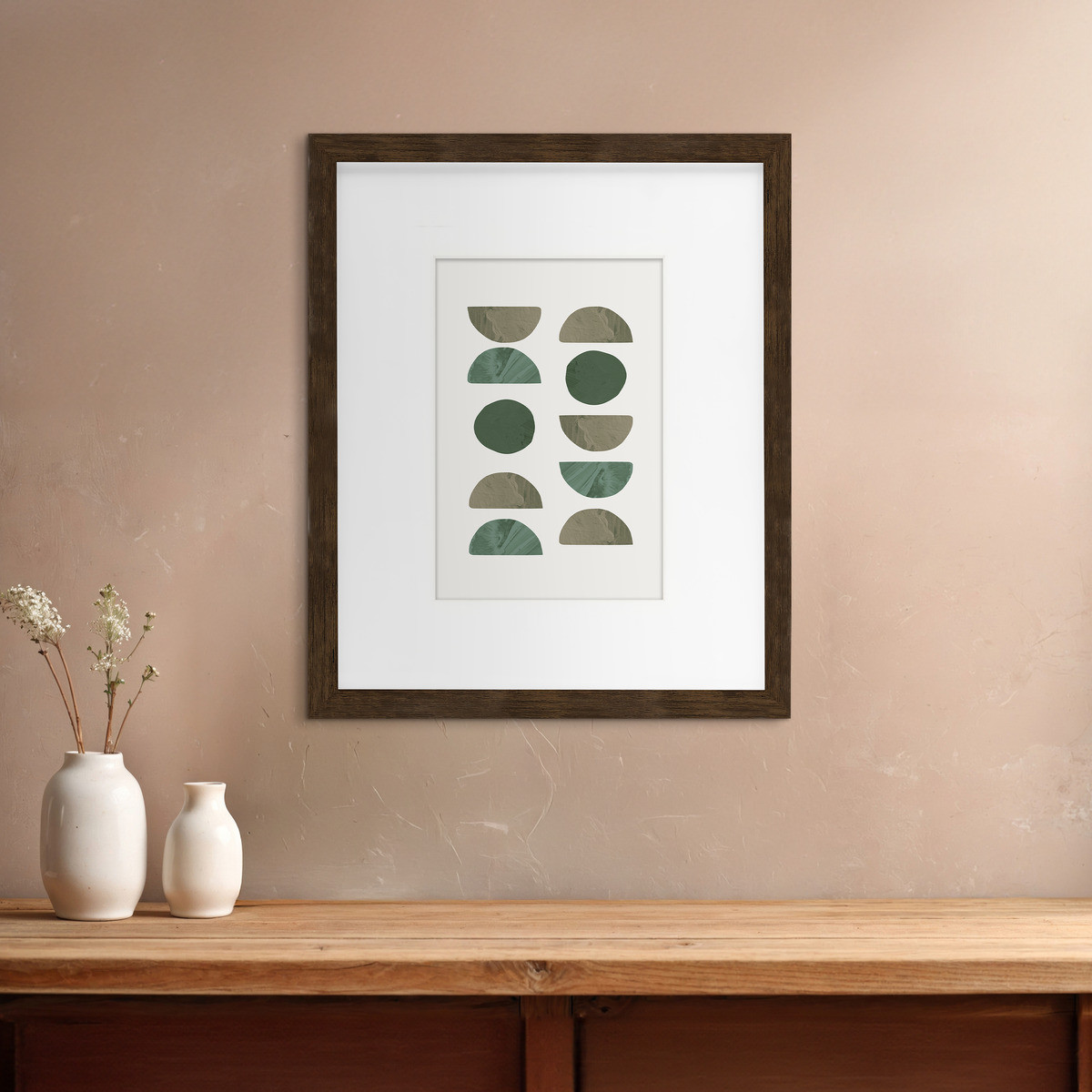 Cadre Photo Avec Passe-partout En Bois WILD brun, CEANOTHE