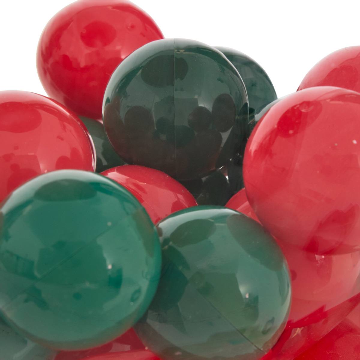 Calendrier de l'Avent 24 boules H. 36 cm rouge, FEERIC LIGHTS & CHRISTMAS