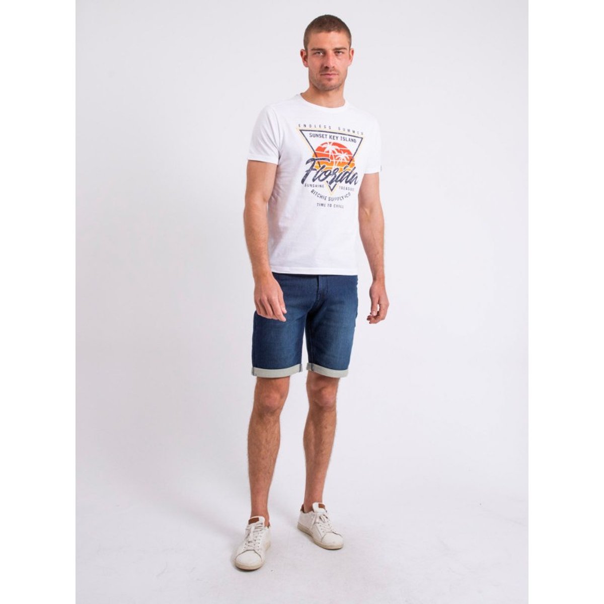 T-shirt Col Rond Nilipack blanc, RITCHIE