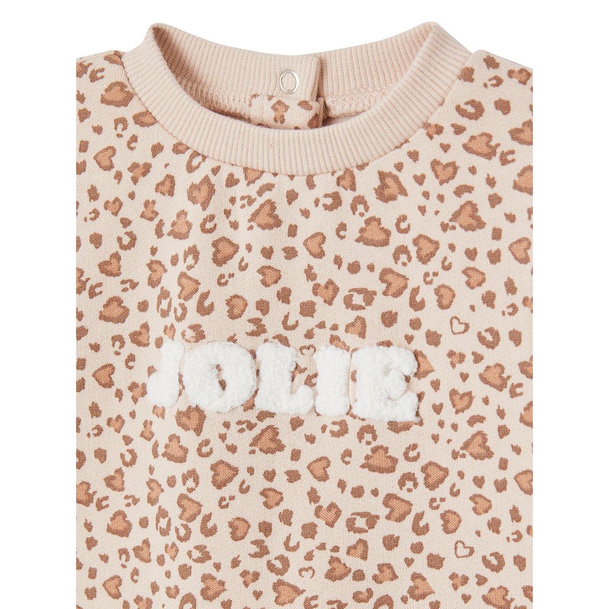 Ensemble sweat + legging + bandeau bébé beige poudré, VERTBAUDET