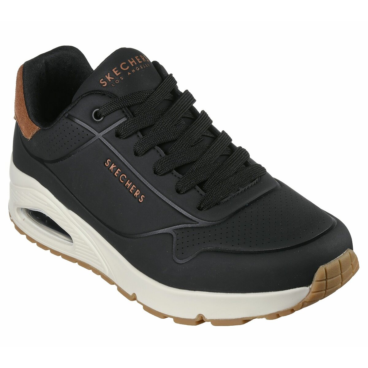 Baskets Uno - Suited On Air Homme noir, SKECHERS