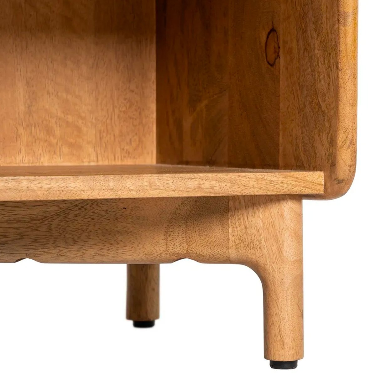 Table de chevet bois massif manguier 1 tiroir 45x35x50cm bois, WADIGA