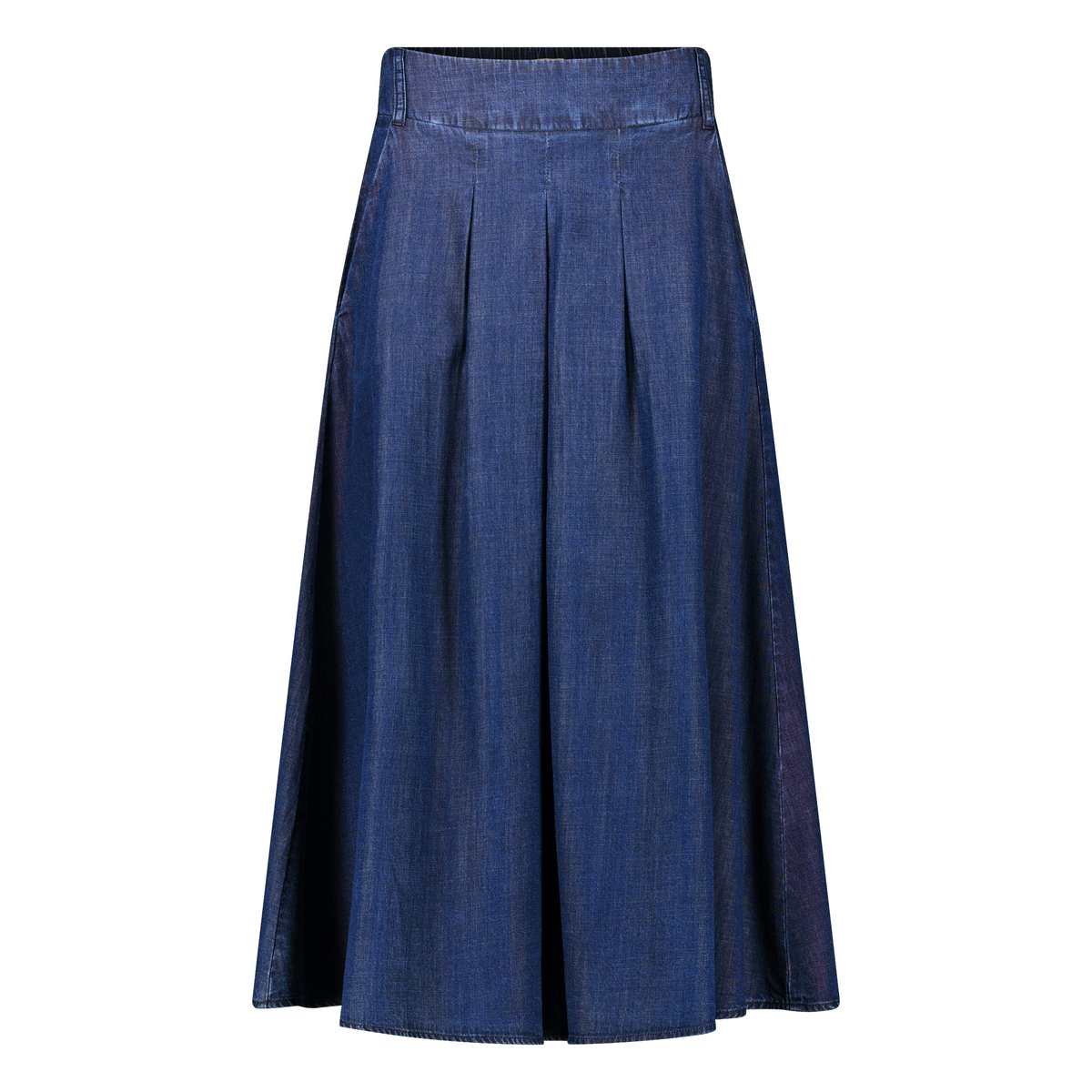 Jupe de coupe trapèze à poches dark blue denim, CARTOON