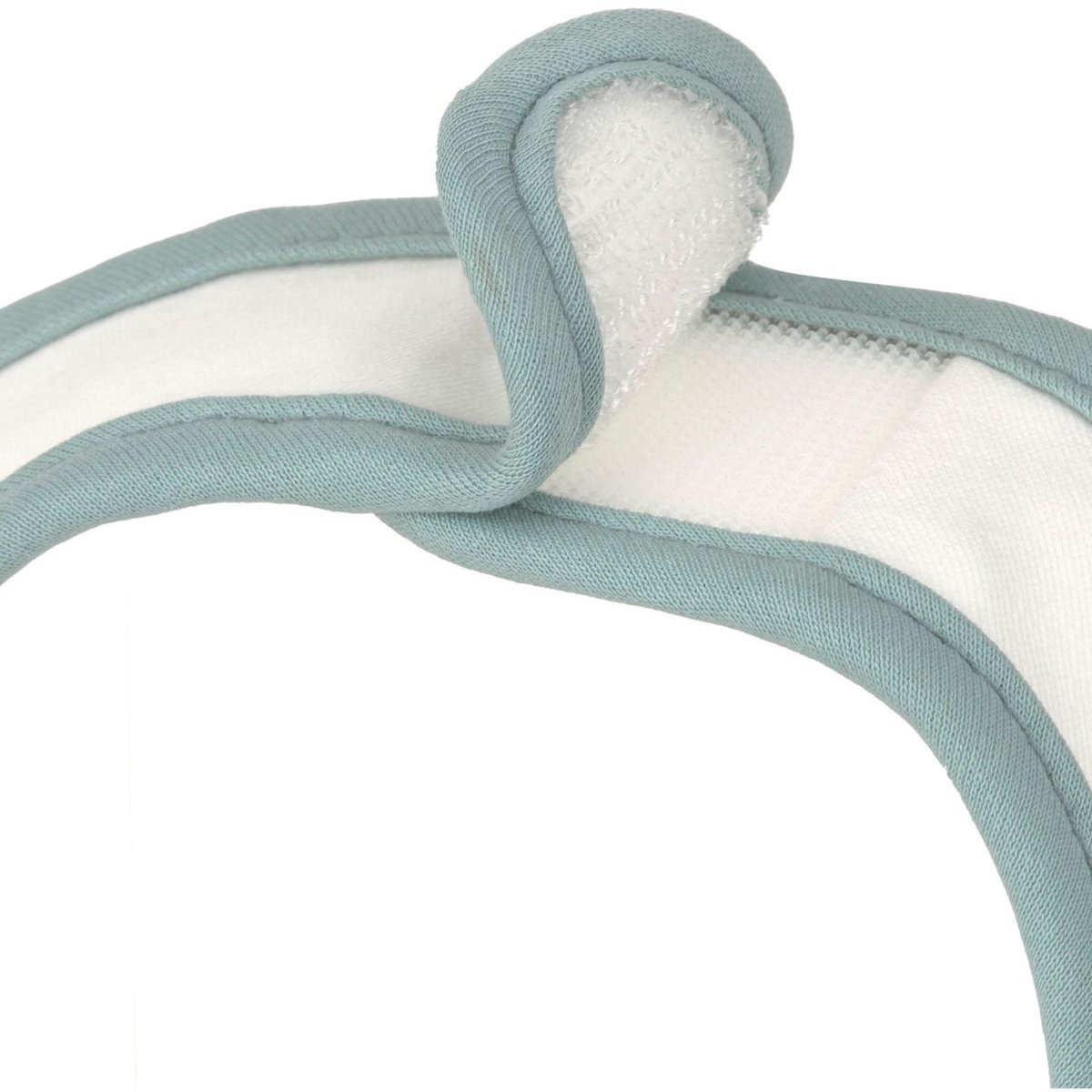 Lot de 3 bavoirs naissance vert, marron, blanc, LASSIG